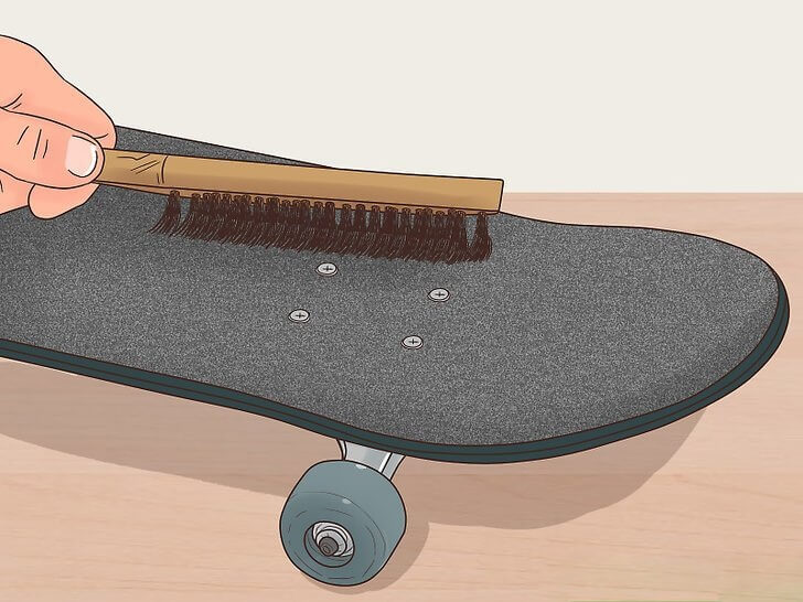 Очистка наждака щеткой с жестким ворсом