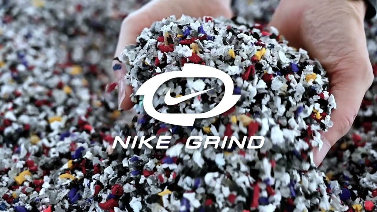 Переработанные материалы Nike Grind