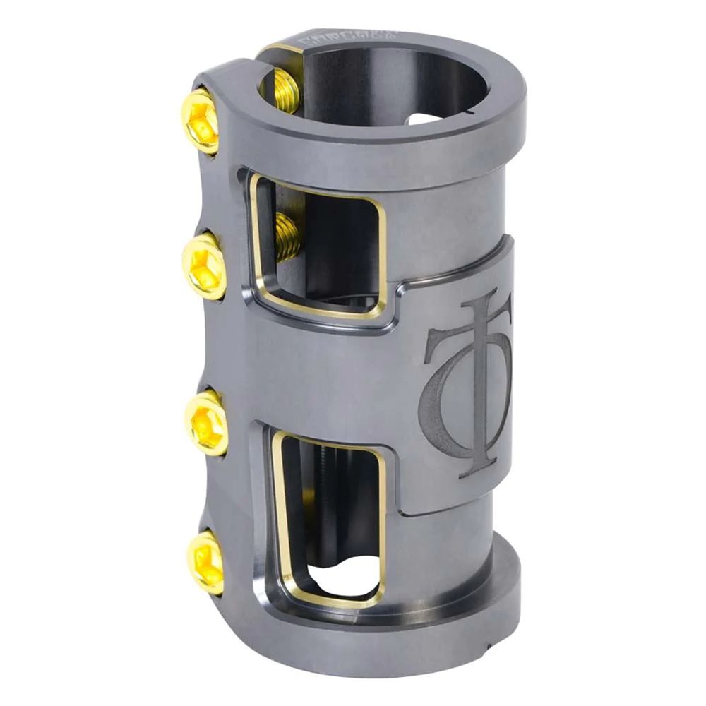 Зажим для трюкового самоката Oath Carcass SCS (серый / золотой)