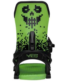 Крепления для сноуборда YES Select Eiki Green Glow