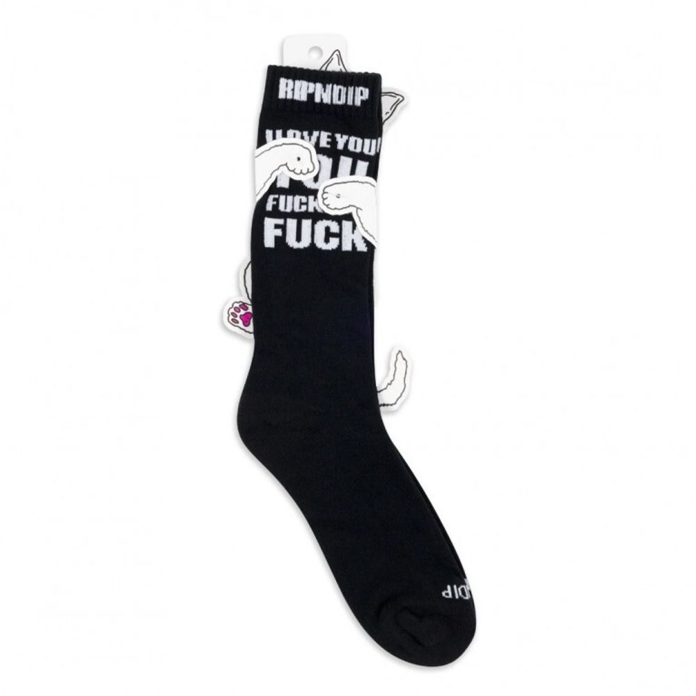 Носки Ripndip ILY Fuckin Fuck Socks Black