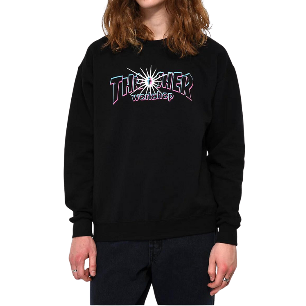 Свитшот Thrasher X AWS - Nova Crewneck Black