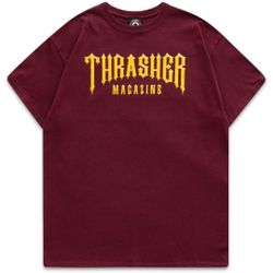 Футболка Thrasher Low Low Logo Maroon