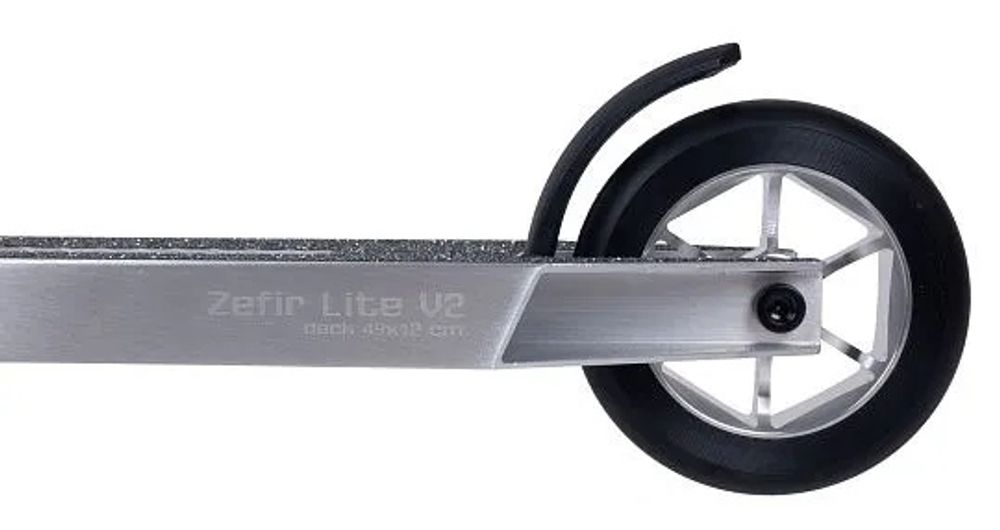 Трюковой самокат Tech Team Zefir Lite V2 49 (полированный / raw brushed)