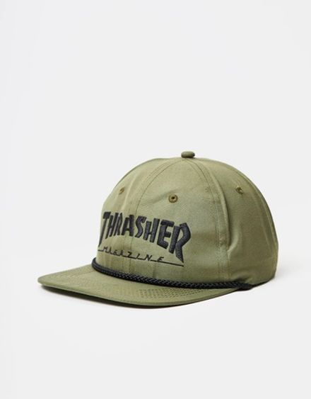 Купить Кепка THRASHER ROPE OLIVE/BLACK