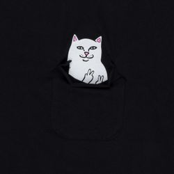 Футболка Rip N Dip Lord Nermal Peace Pocket Tee (Black)