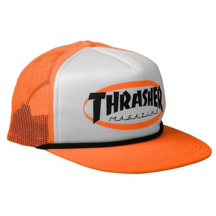 Купить Кепка Thrasher Ellipse Mag Logo Trucker Rope Hat Orange