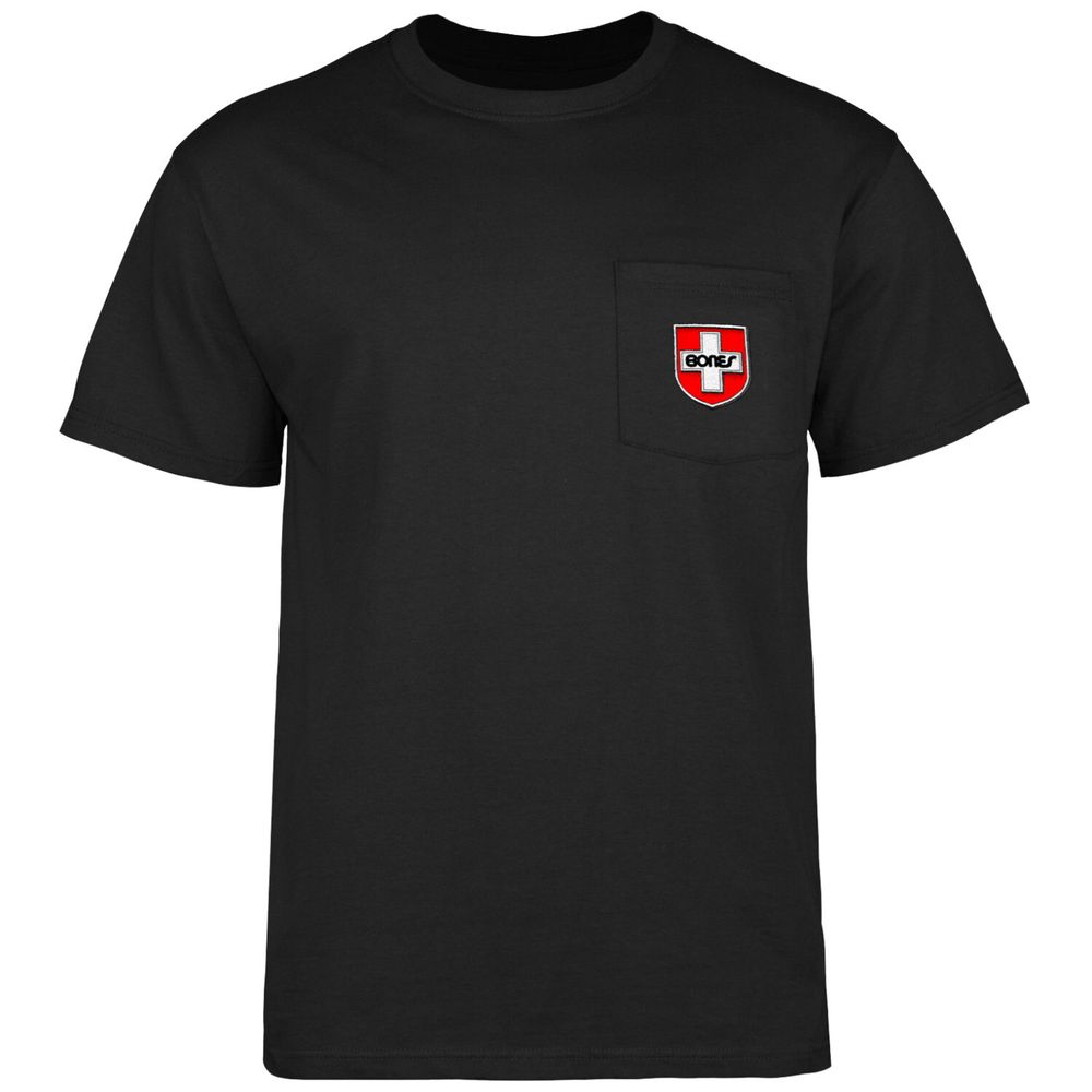 Футболка BONES SWISS SHIELD (BLACK)