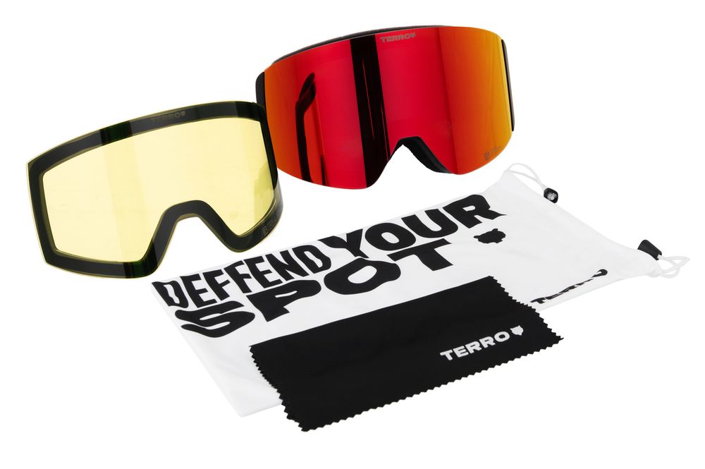 Маска TERRO T3- PEAKPRO Black-Red