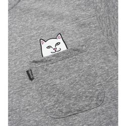 Футболка Ripndip SP24 Lord Nermal S/S Pocket Tee Heather Grey