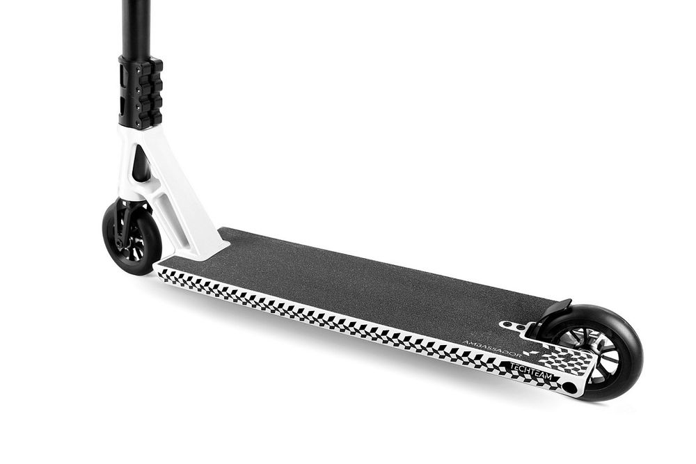 Трюковой самокат Tech Team Ambassador white 1/4