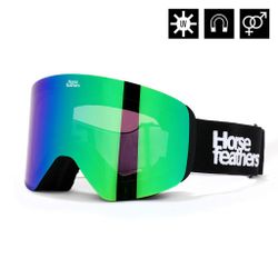 Маска Horsefeathers COLT GOGGLES (black/mirror green)