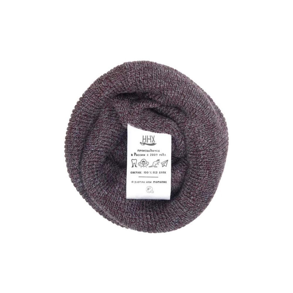 Шапка ННХ Фудзи Бордо-серый