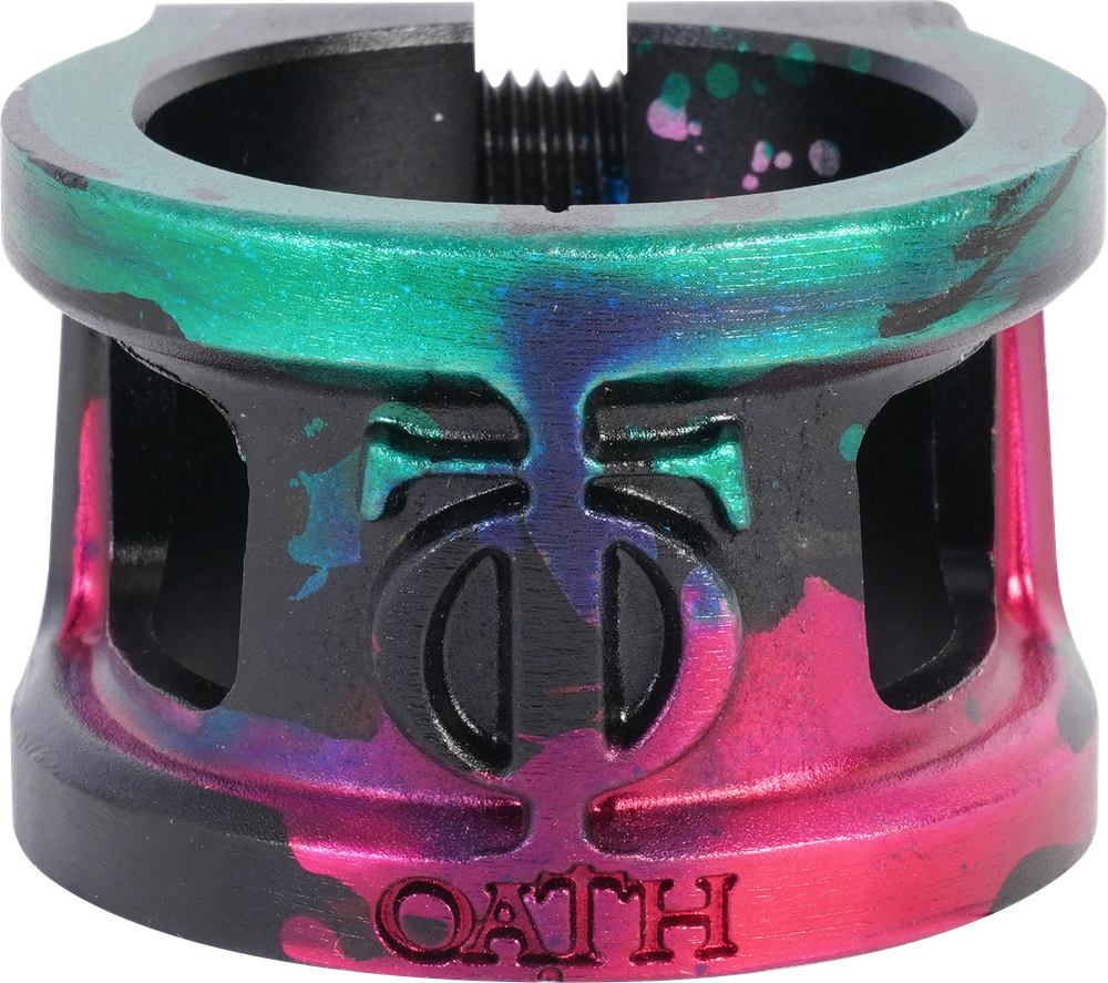 Зажим для трюкового самоката Oath Cage v2 HIC (зеленый / розовый / черный)