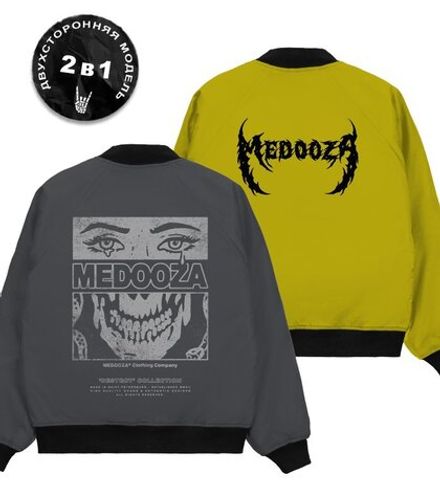 Купить Бомбер MEDOOZA 2-сторон. "Face // Metal Type"
