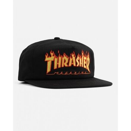 Купить Кепка THRASHER FLAME EMBROIDERED BLACK