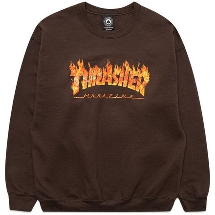 Купить Свитшот Thrasher INFERNO DARK CHOCOLATE