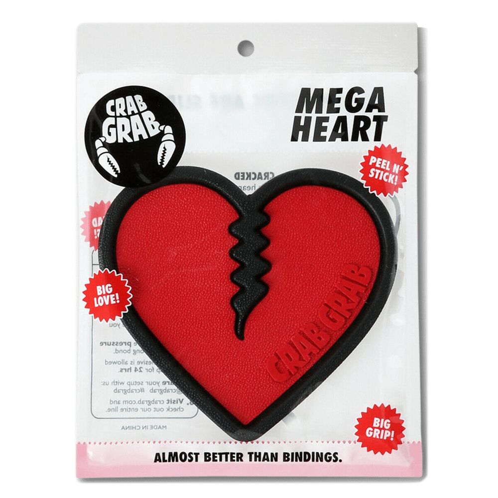 Стомпэд для сноуборда CRABGRAB MEGA HEART RED