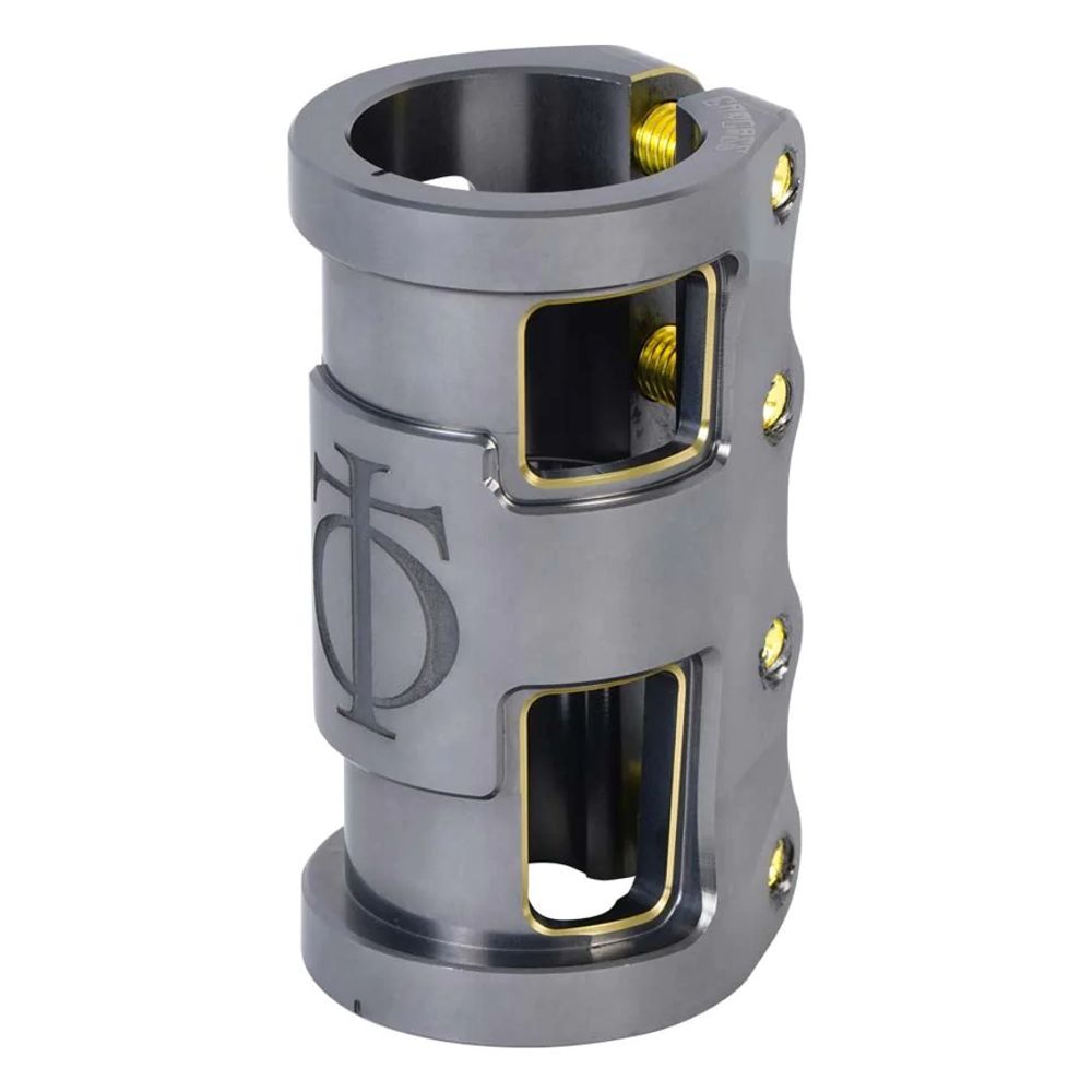 Зажим для трюкового самоката Oath Carcass SCS (серый / золотой)