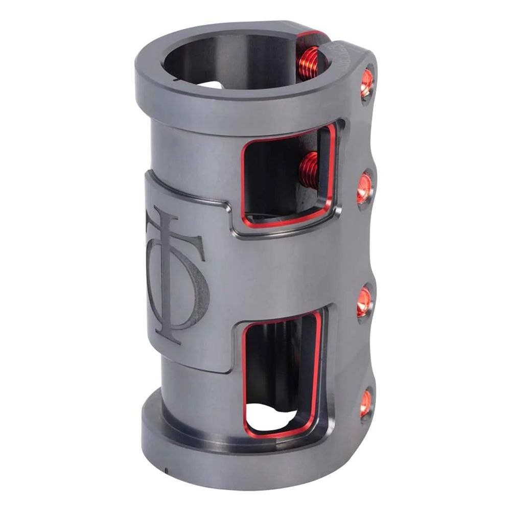 Зажим для трюкового самоката Oath Carcass SCS (серый / красный)