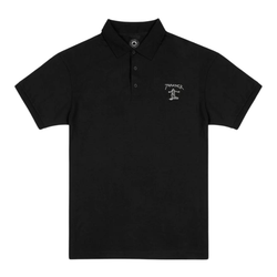 Поло Thrasher LITTLE GONZ EMBROIDERED BLACK