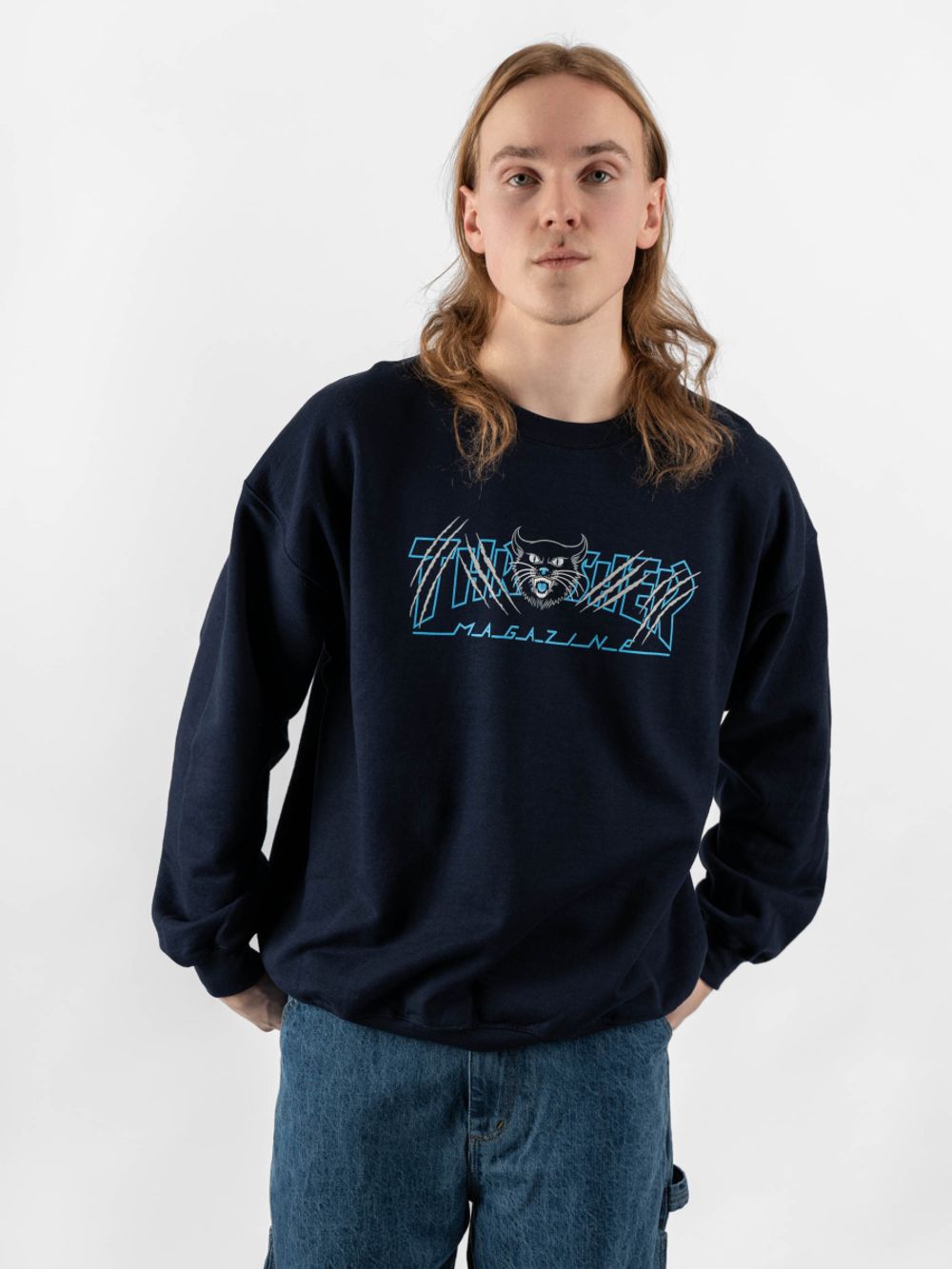 Свитшот THRASHER GATO NAVY