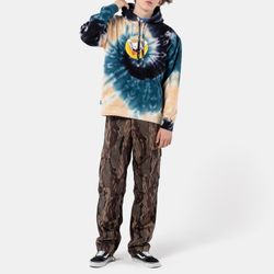 Толстовка Ripndip Big Smile Hoodie (Navy/Peach Spiral Tie Dye)