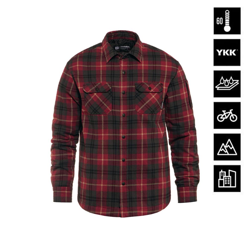 Рубашка утепленная Horsefeathers DOUGH SHIRT (redwood)