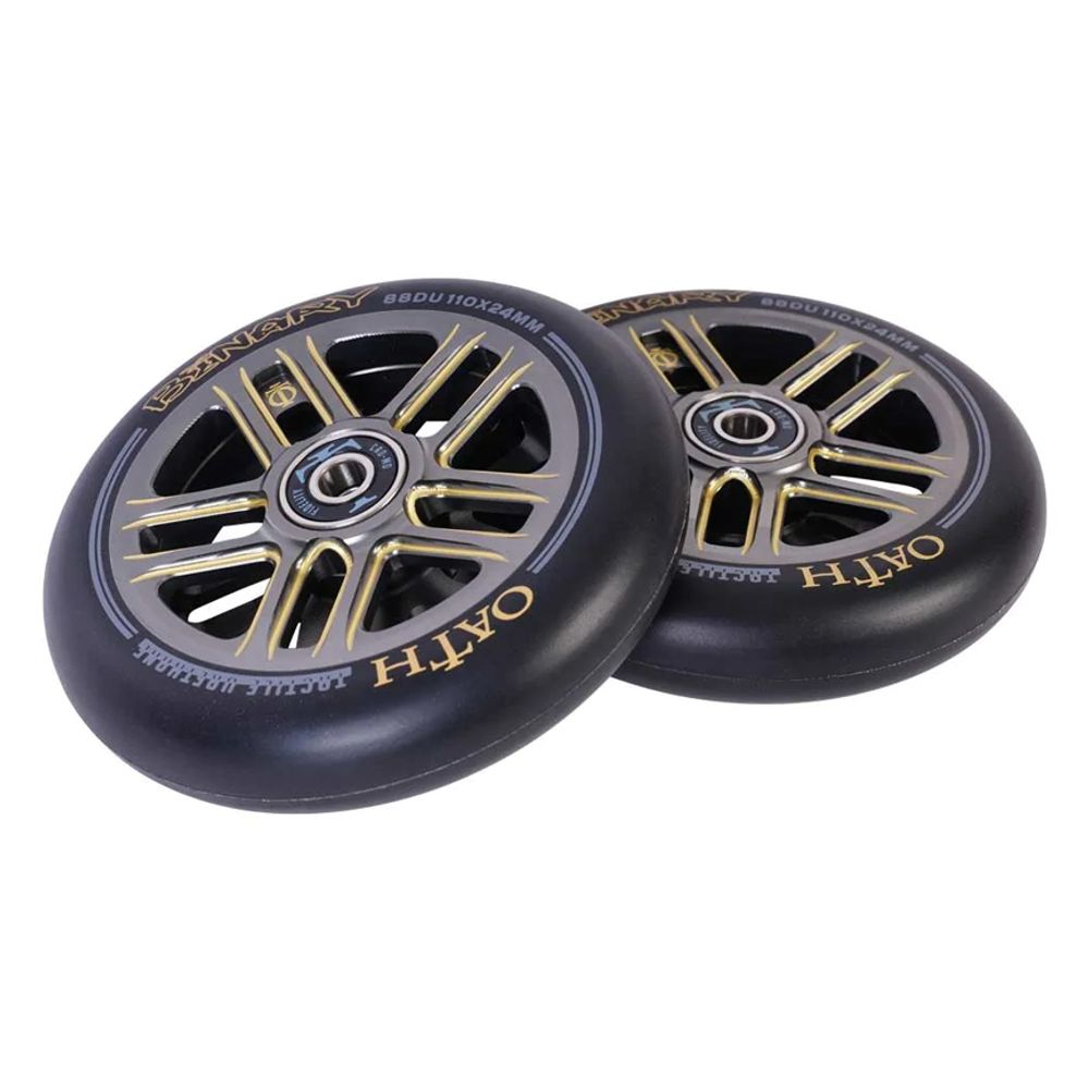 Колеса для трюкового самоката Oath Binary 110x24 пара (серый /красный)