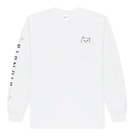 Купить Лонгслив Ripndip SP24 Lord Nermal Pocket L/S White