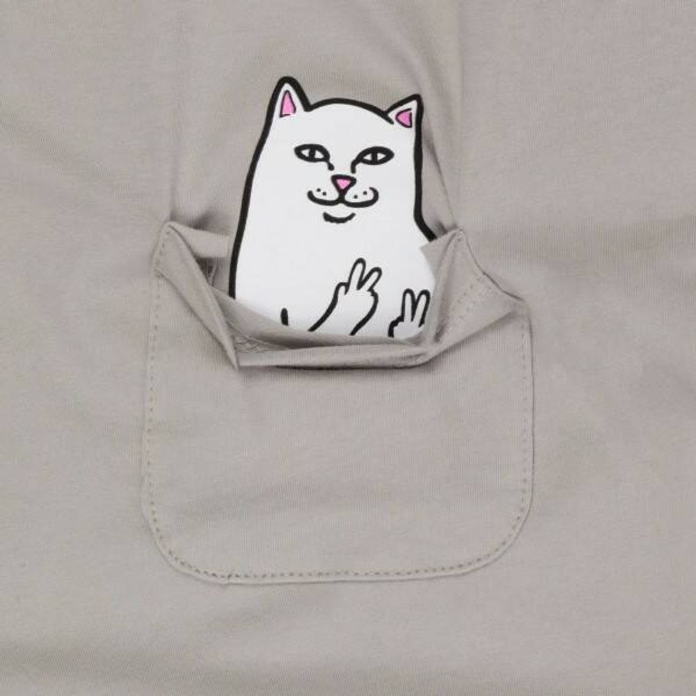 Футболка Rip N Dip Lord Nermal Peace Pocket Tee Cool Grey