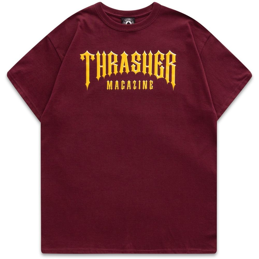 Футболка Thrasher Low Low Logo Maroon