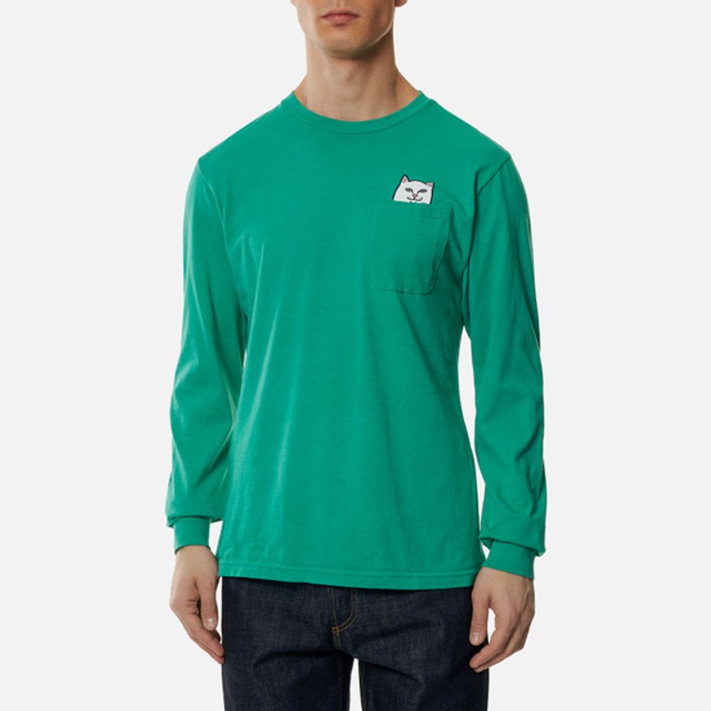 Лонгслив Ripndip Lord Nermal Pocket Tee Long Sleeve Teal