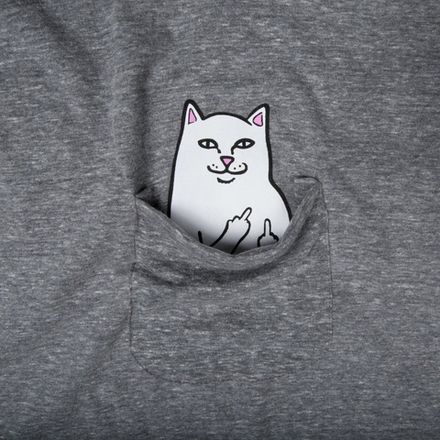 Купить Футболка Rip N Dip Lord Nermal S/S Pocket Tee (Heather Grey)