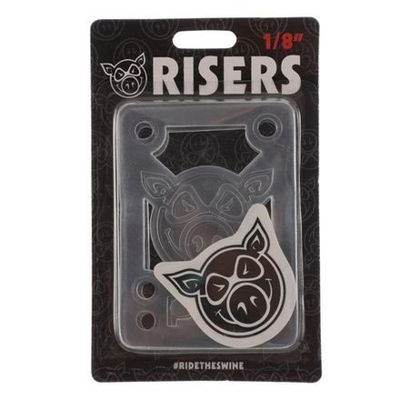Купить Подкладки для скейтборда Pig Piles 1/8" Soft Risers/Shock Clear