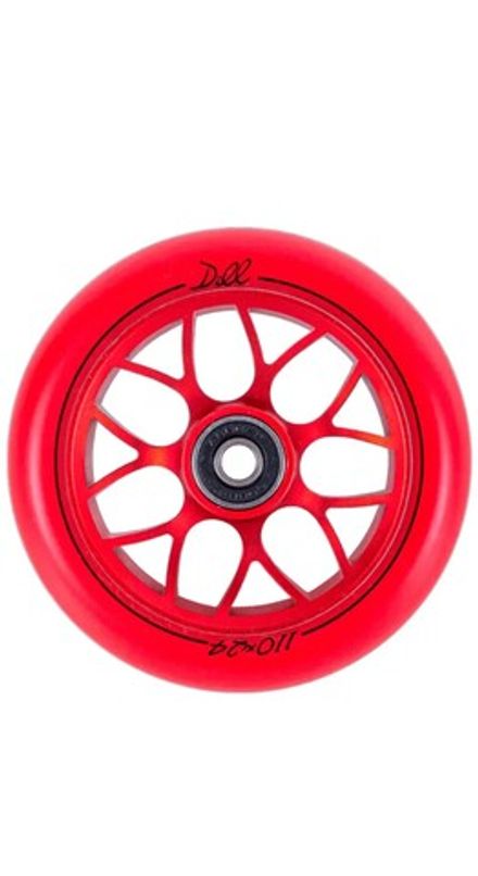 Купить Колеса для трюкового самоката Tech Team 110*24мм, Dill, red