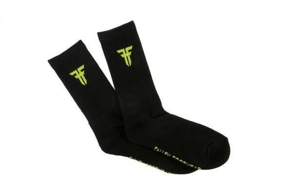 Носки Fallen TRADEMARK SOCK - BLACK / LIME