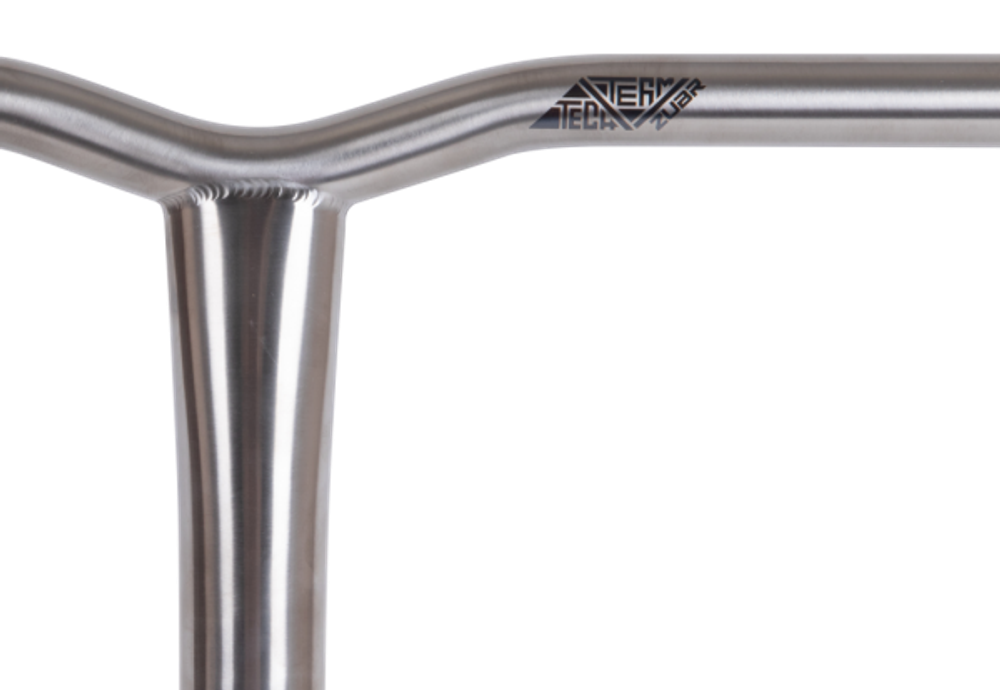 Руль Tech Team титановый Y-форма ZUBR 560x650 без пропила, 34,9 мм