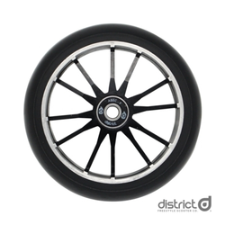 Колесо с подшипниками для самоката District 120x30 Wide Wheel Twin Core Black/Black