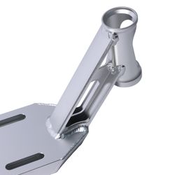 Дека для трюкового самоката Triada Air V2 43 Silver