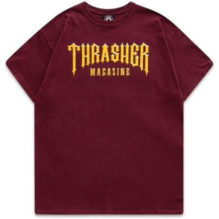 Купить Футболка Thrasher Low Low Logo Maroon