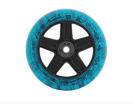 Купить Колеса для самоката Комета Фэйт Синий с блёстками / Черный