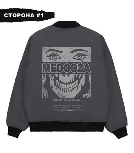 Купить Бомбер MEDOOZA 2-сторон. "Face // Metal Type"
