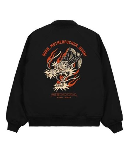 Купить Бомбер MEDOOZA "Dragon Head II" (черный)