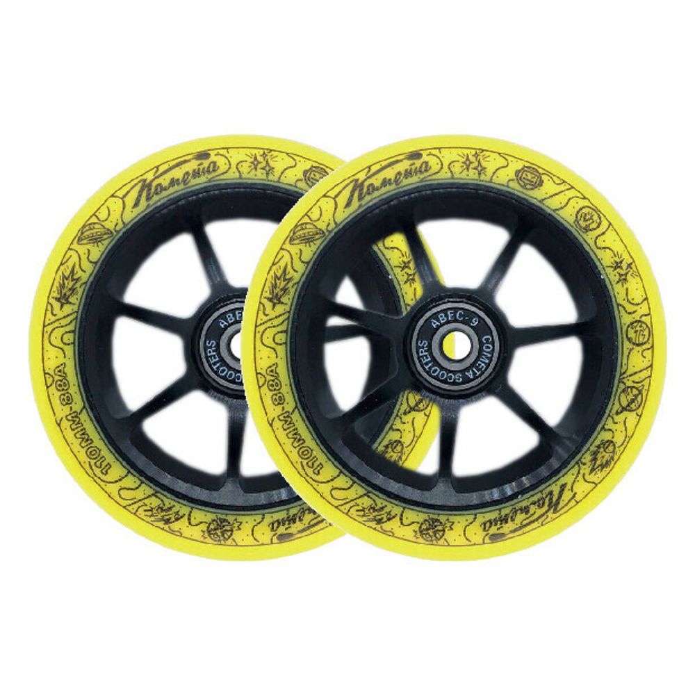 Колеса для самоката Комета Старт Желтый / Черный