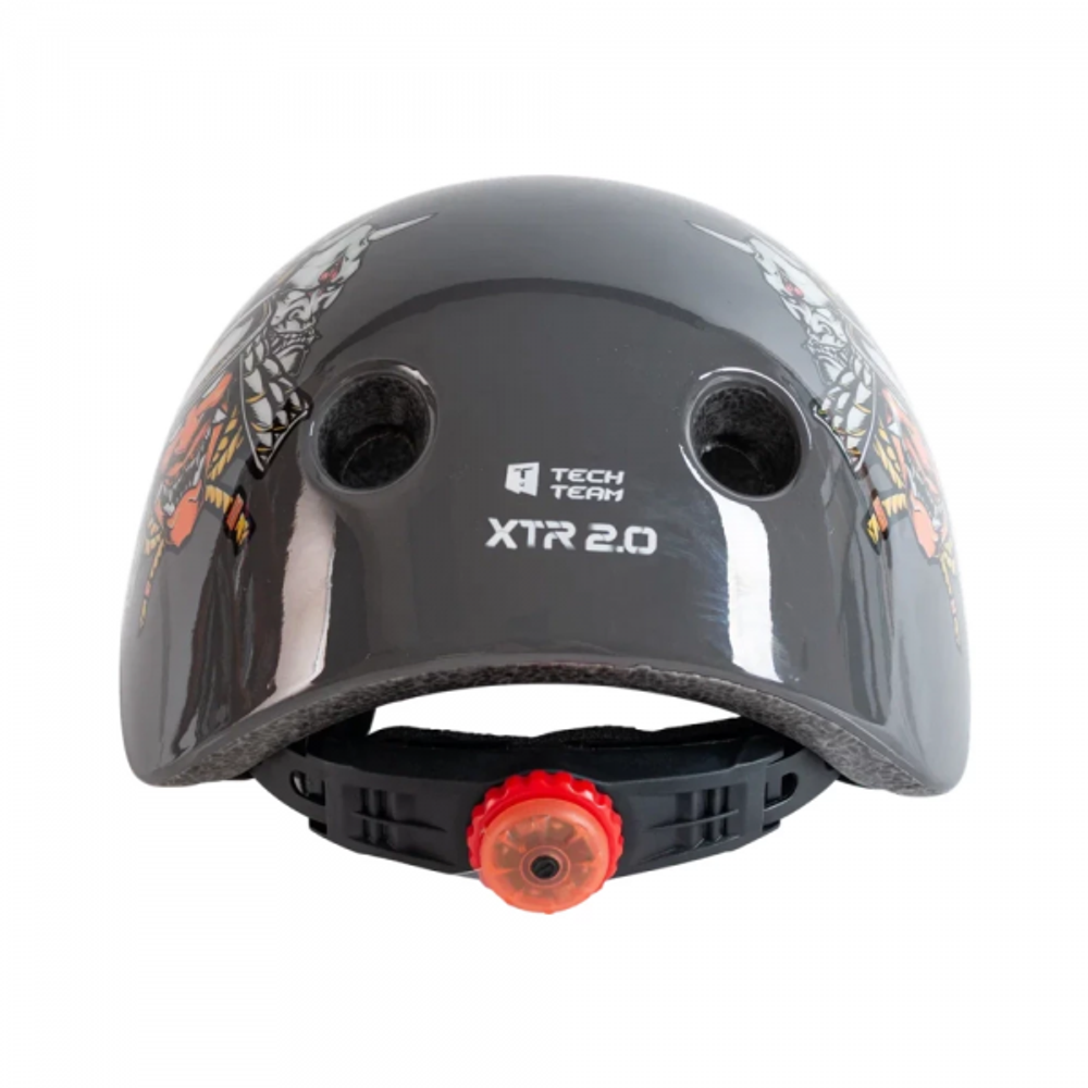 Шлем Tech Team XTR 2.0, 1/24 (серый / grey) (46-54см)