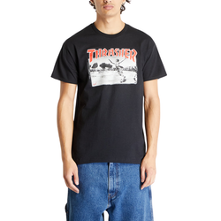 Поло Thrasher LITTLE GONZ EMBROIDERED BLACK