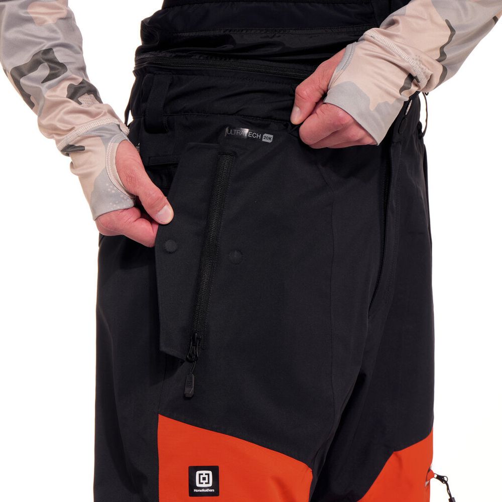 Штаны мужские сноубордические Horsefeathers NELSON PANTS (black/mojave)