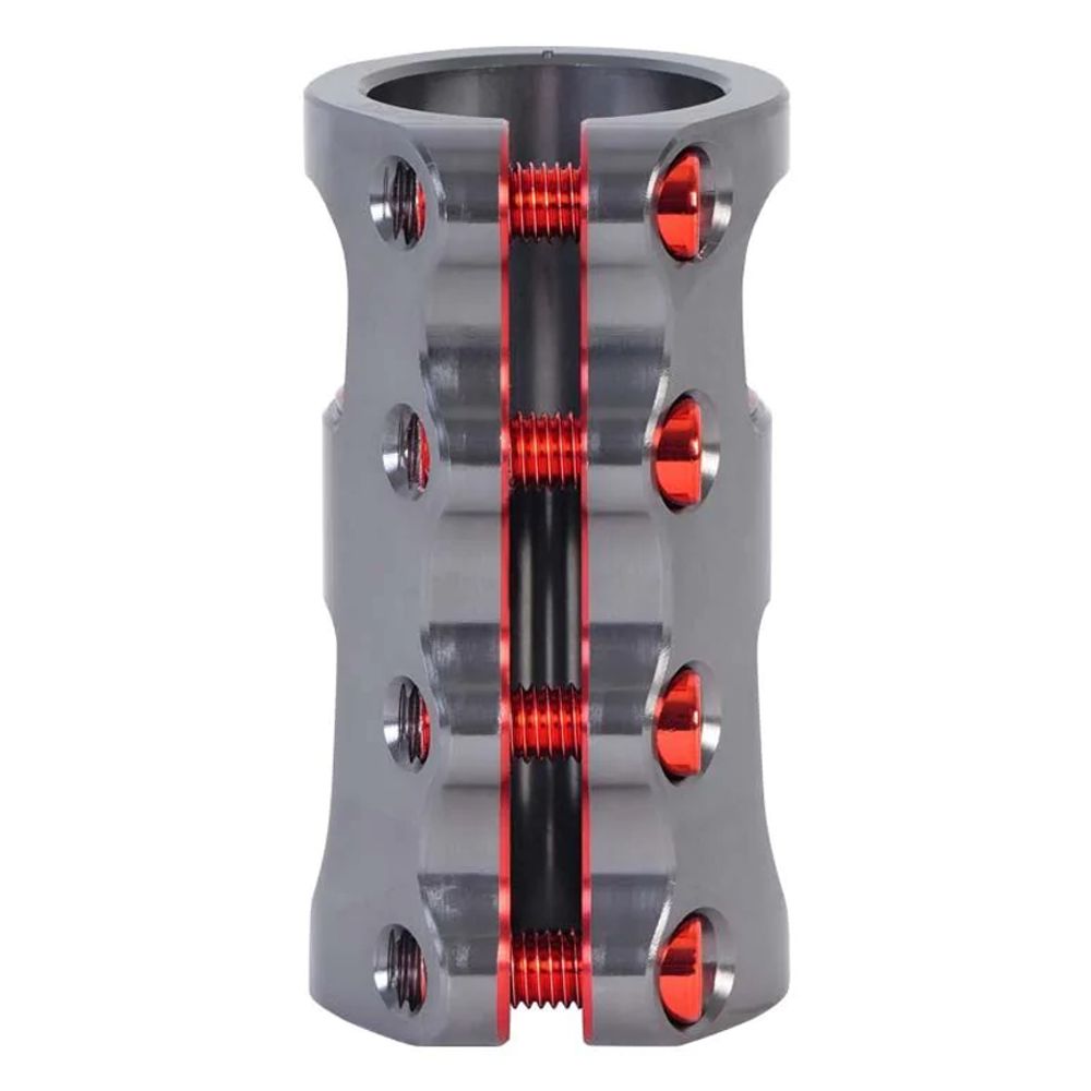 Зажим для трюкового самоката Oath Carcass SCS (серый / красный)