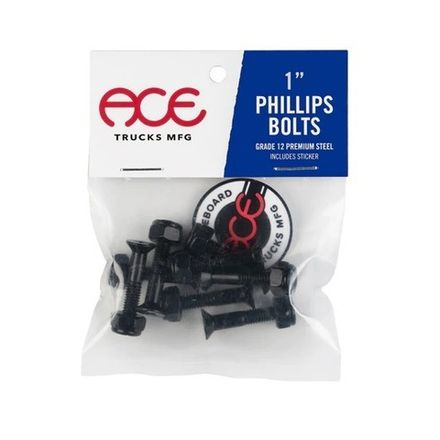 Купить Винты для скейтборда Ace Trucks Bolts Phillips 1"
